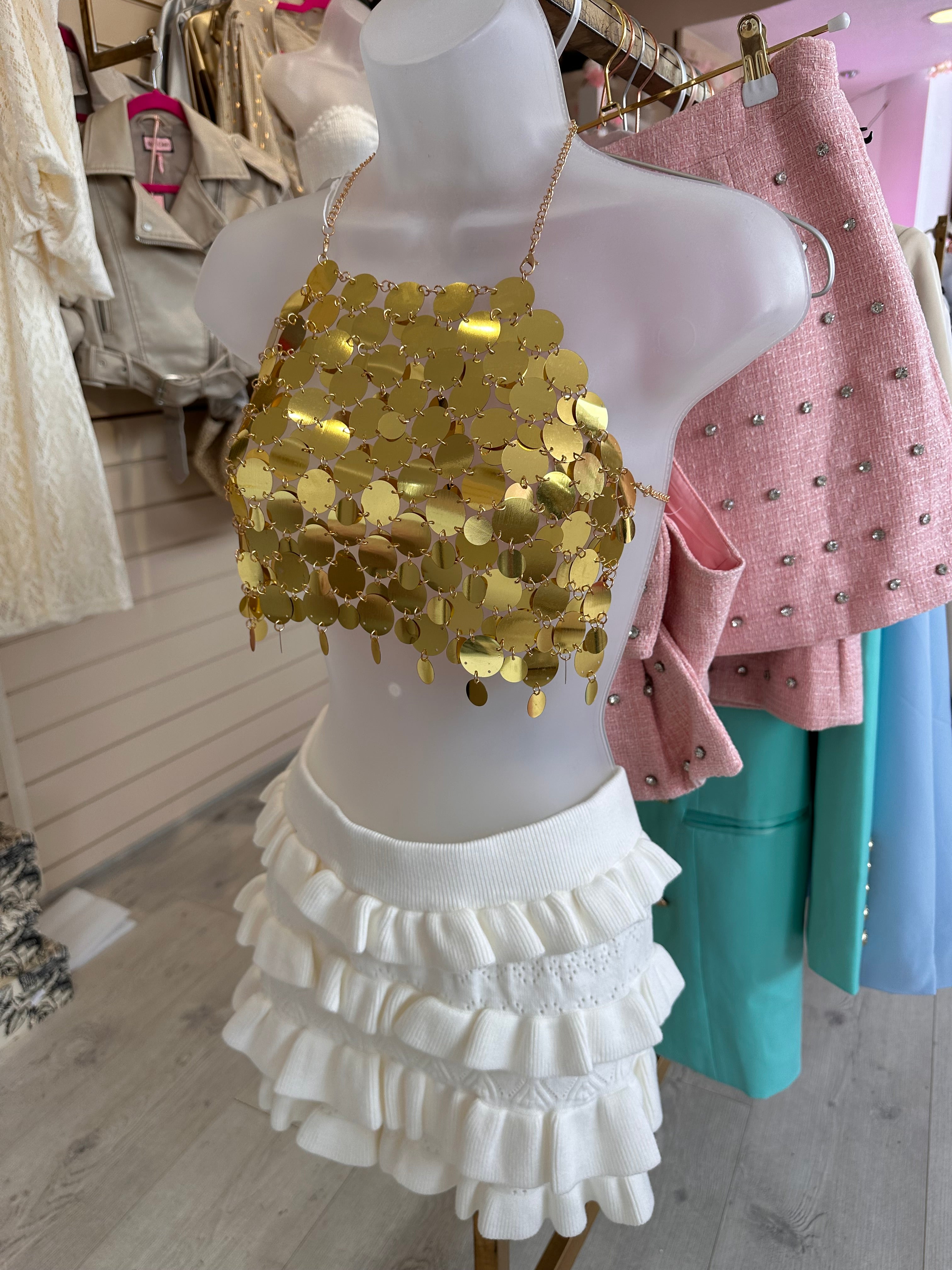 Gold Disk Chain Tops | Trendy Accessories for Women - GWP