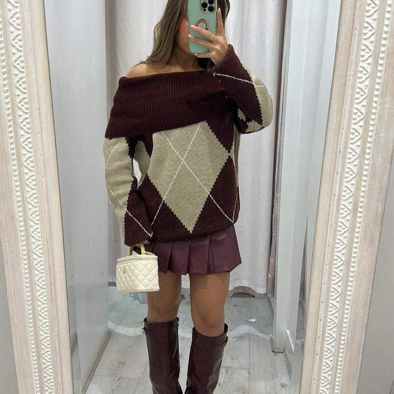 Pippa Knitted Fold Over Jumper