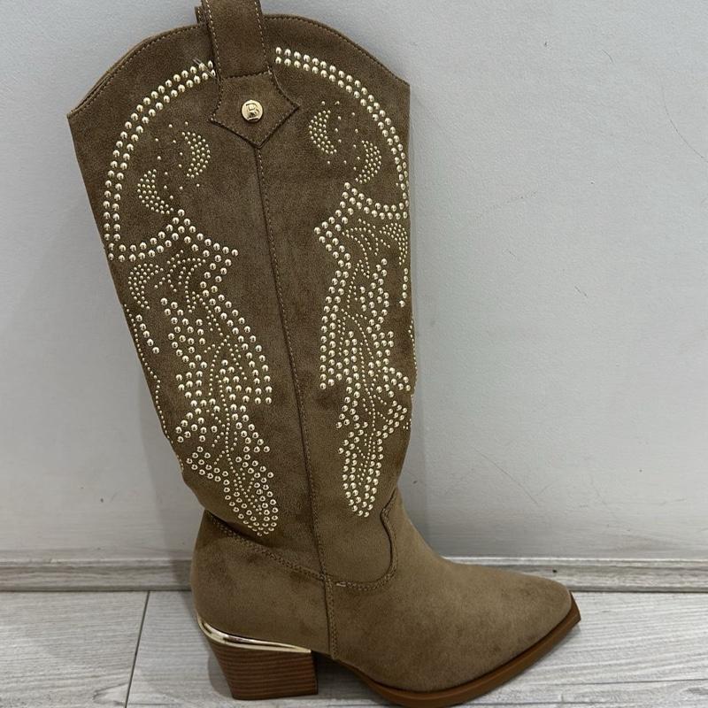 Hadley Gold Cowboy Boots for Women