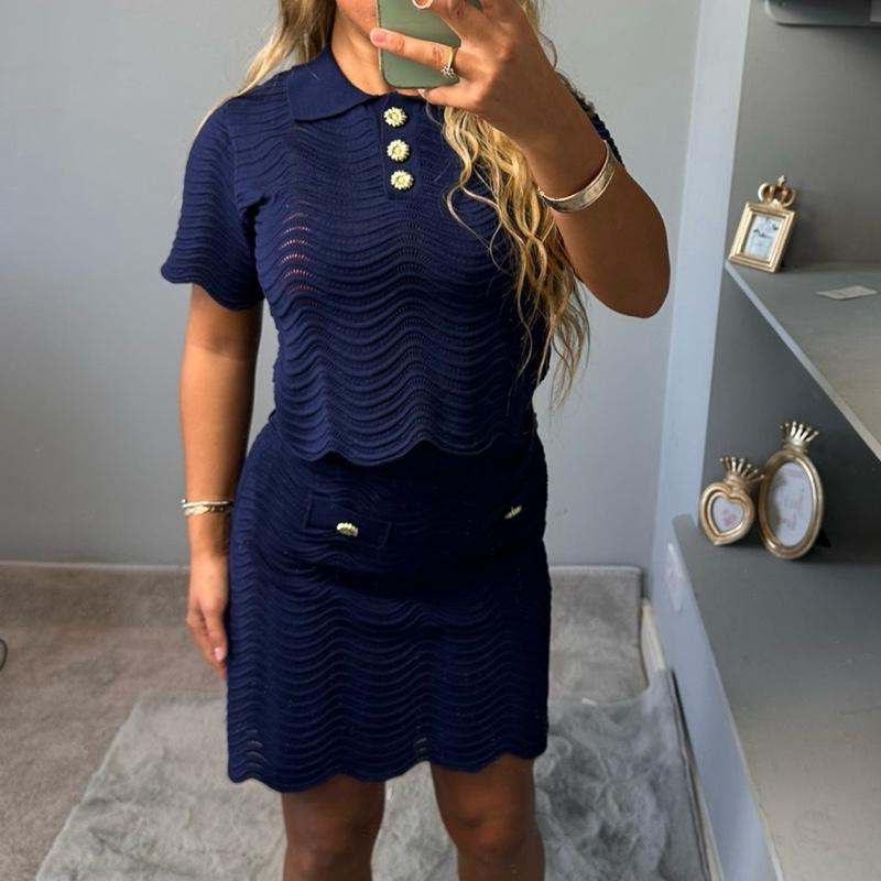 Ensemble Coordonné Tricot Élégant Mia