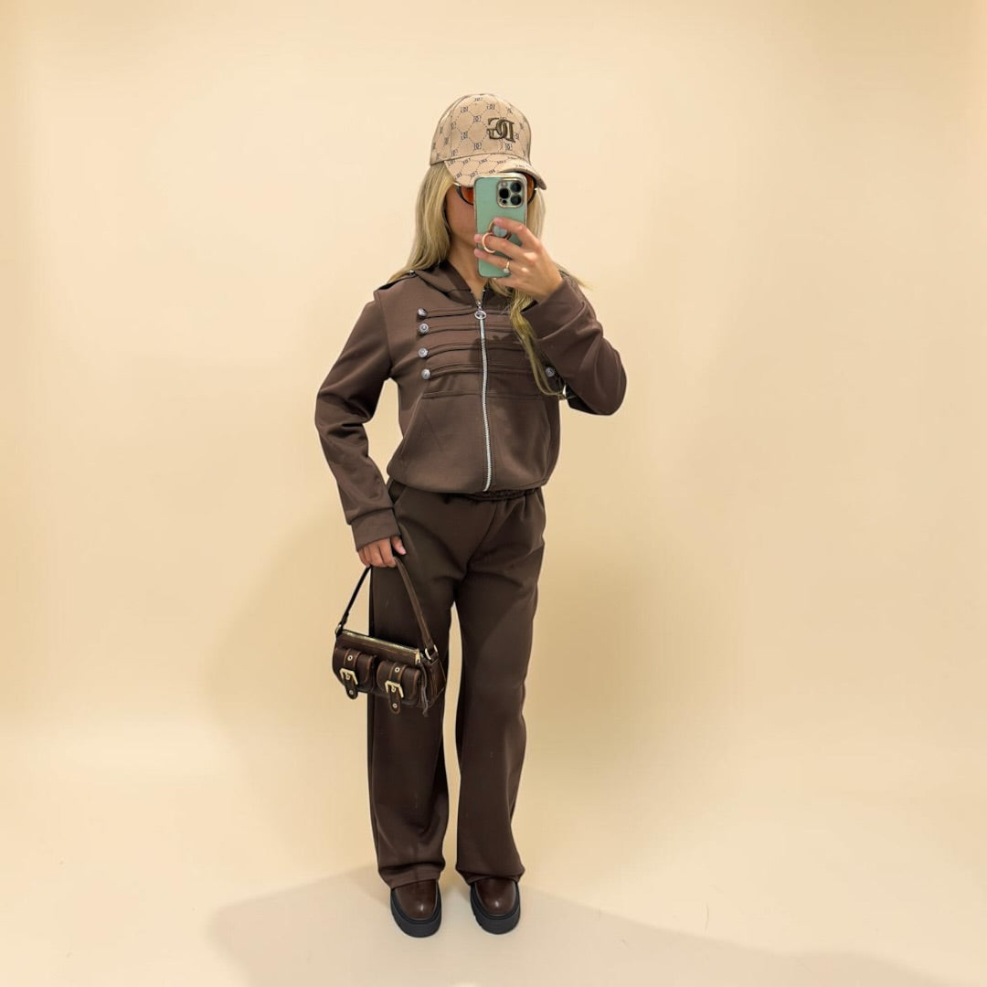 HAILEY Oversized Military Style Tracksuit