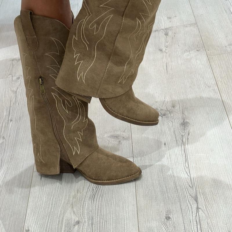 Cova Fold Over Suede Footwear Boots