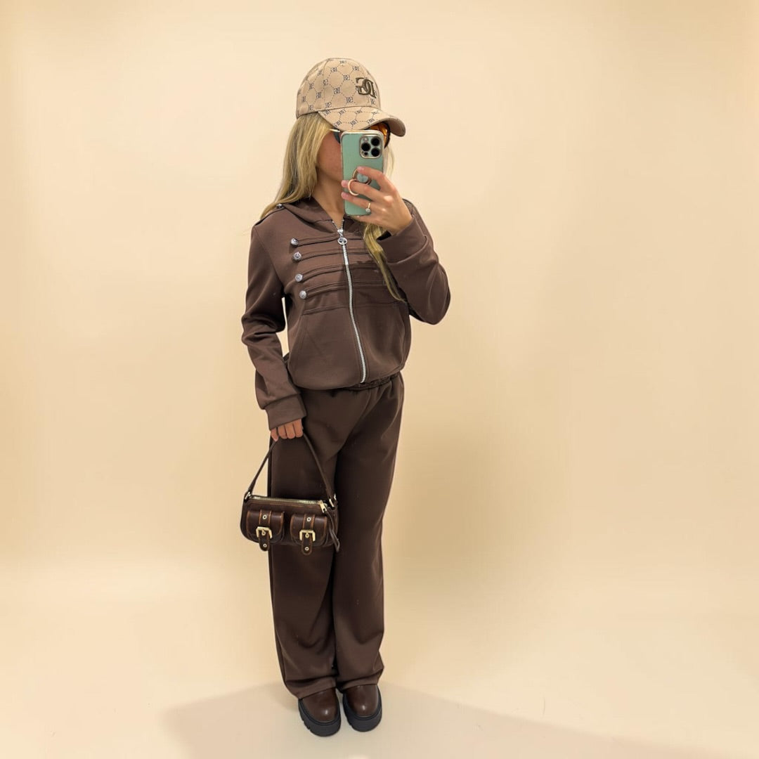 HAILEY Oversized Military Style Tracksuit