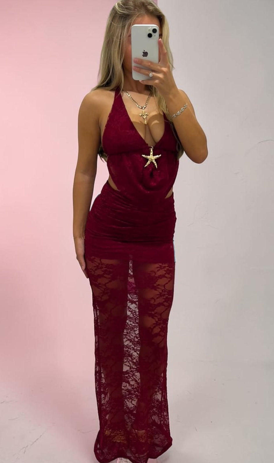 VERONA Lace Waterfall Top & Skirt