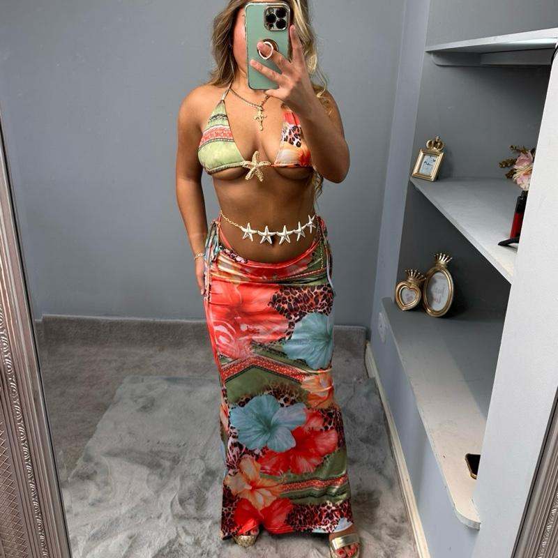 Ensemble bikini 3 pièces de plage Valerie pour femme