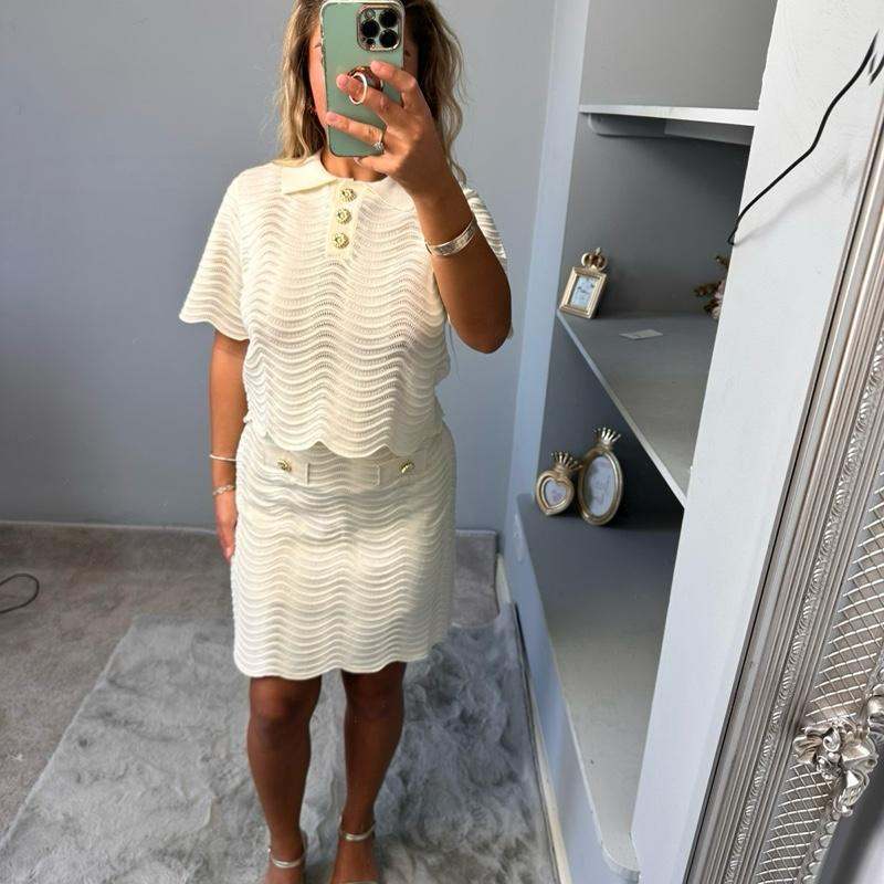 Ensemble Coordonné Tricot Élégant Mia