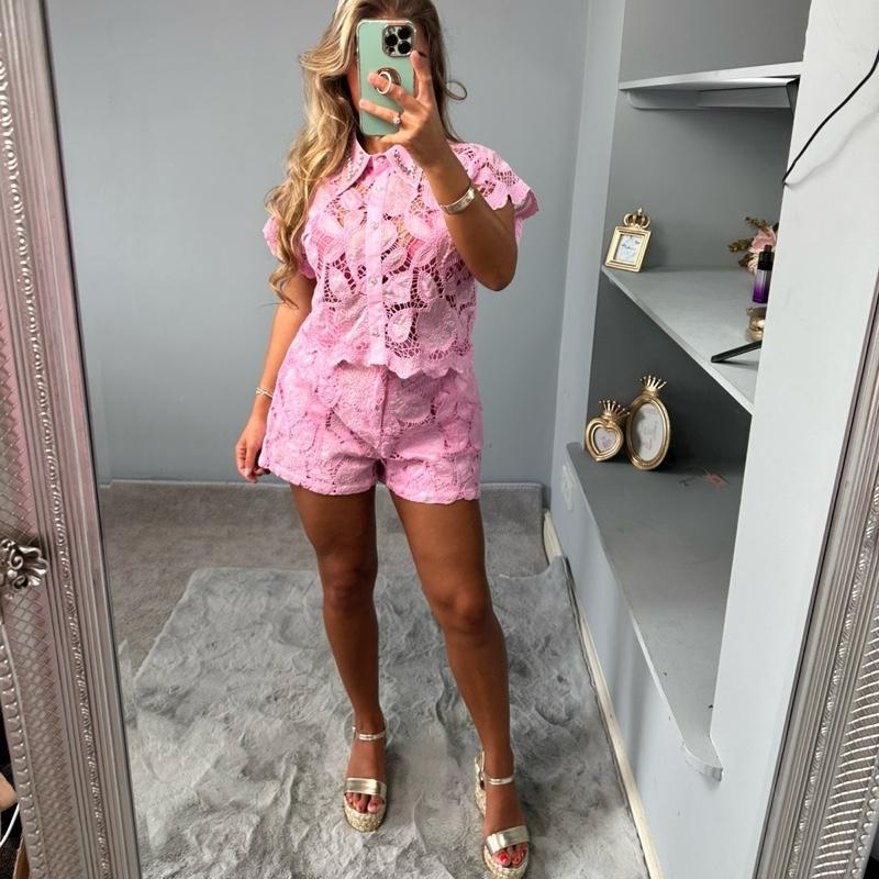 Oceania Women’s Lace Diamante Co-Ord