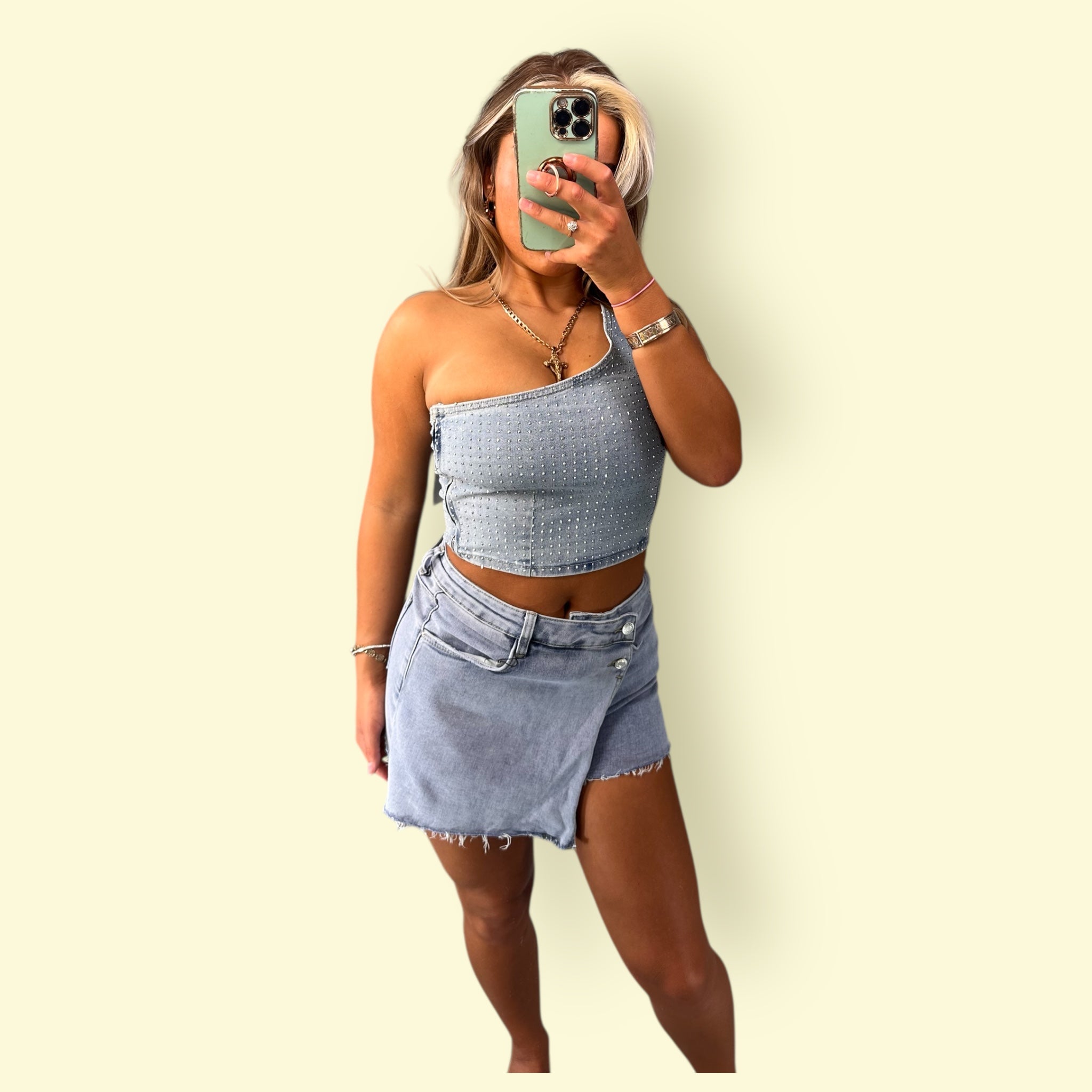 Denim Tops For Women Basic Short Sleeveless Minimalist Comfort