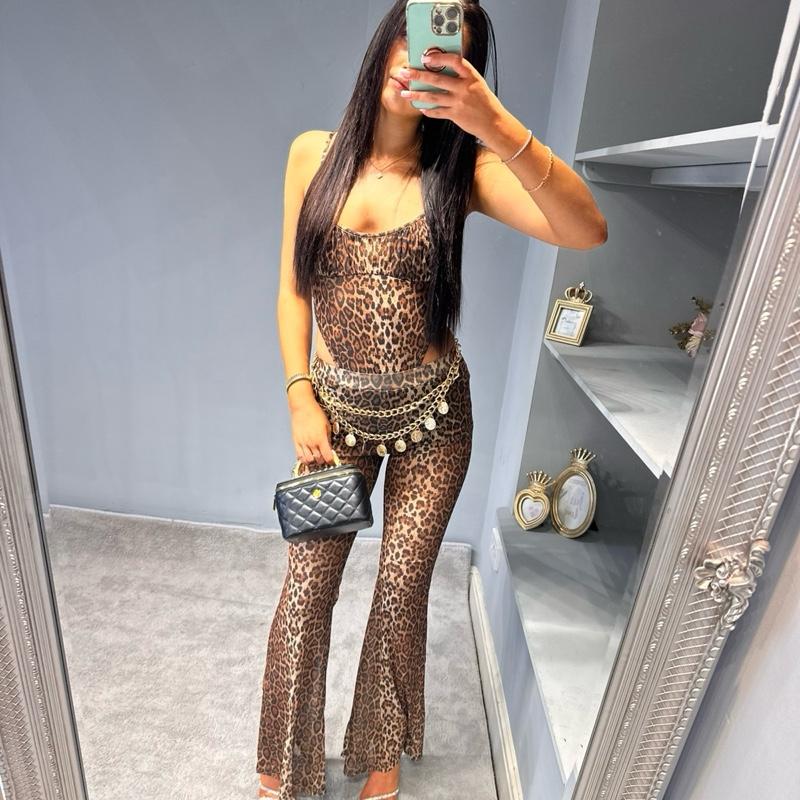Perrie Stylish Leopard Print Festival Co-Ord