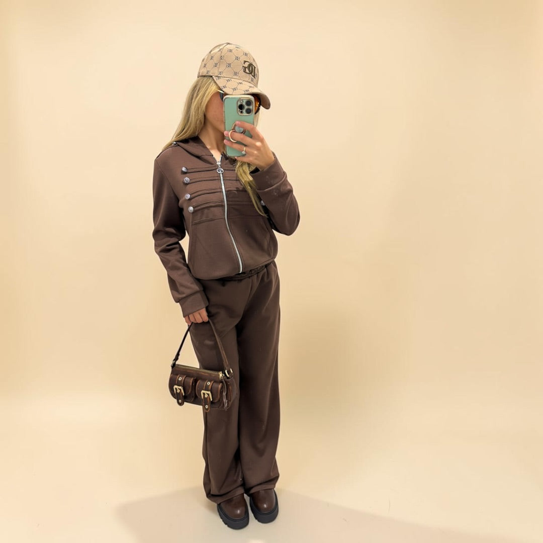 HAILEY Oversized Military Style Tracksuit