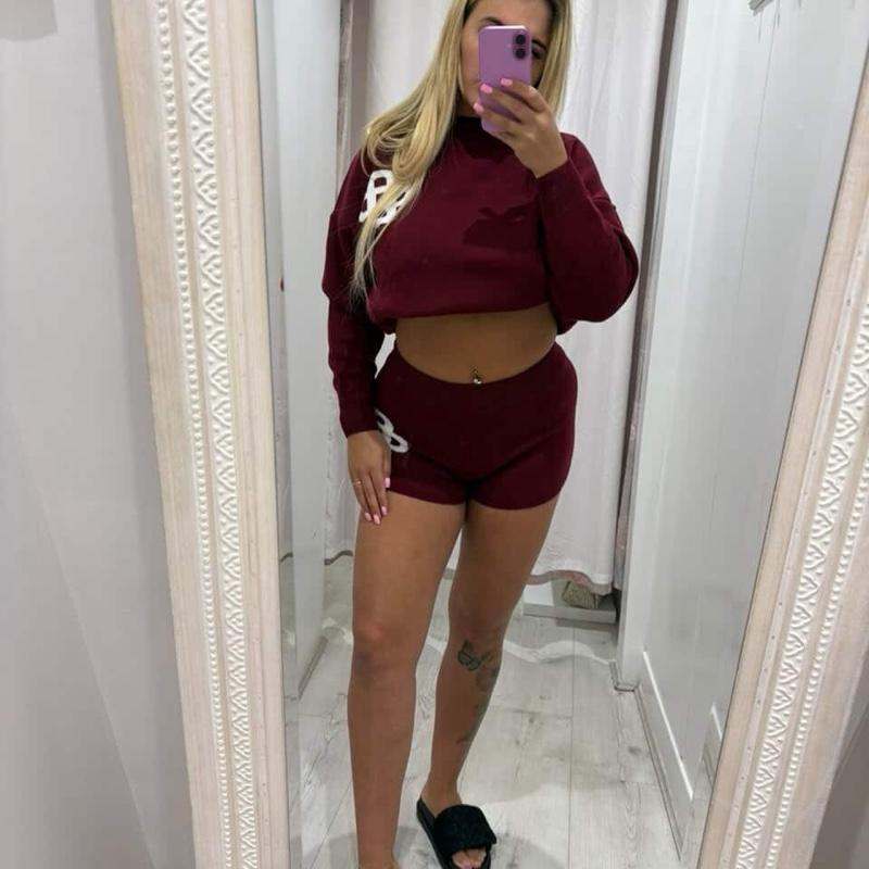 RILEY Knitted Top & Shorts Set