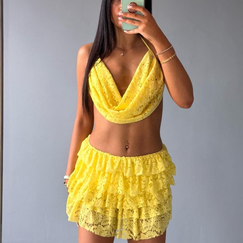 Belle Women’s Ruffle Skirt Co-Ord