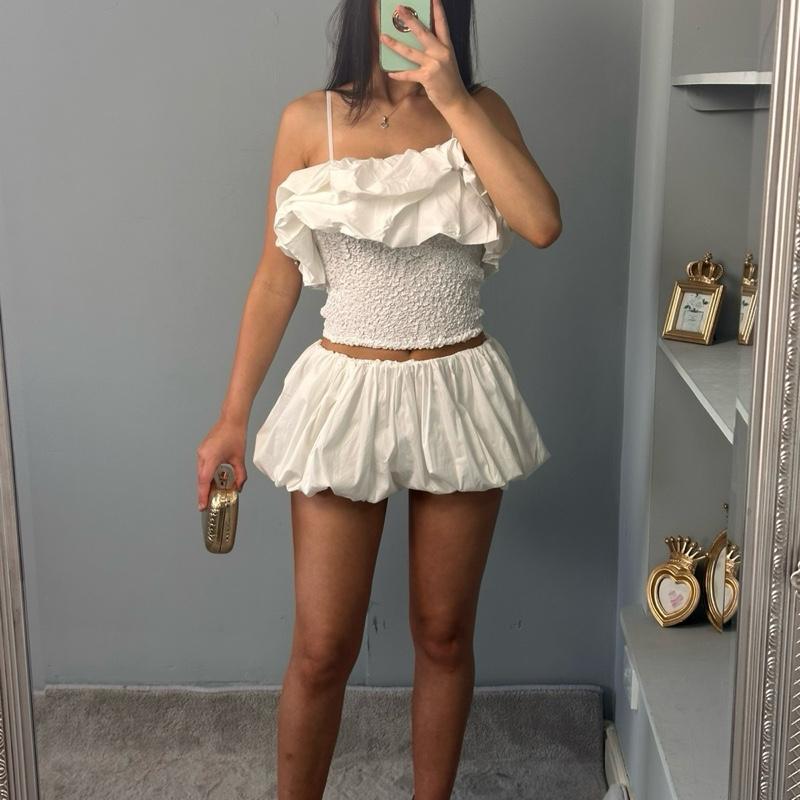 Everly Women’s Sleeveless Ruffled Co-Ord Set