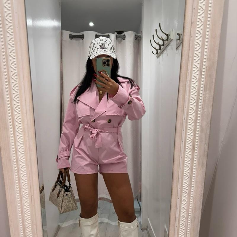 Cecille Trench Playsuit