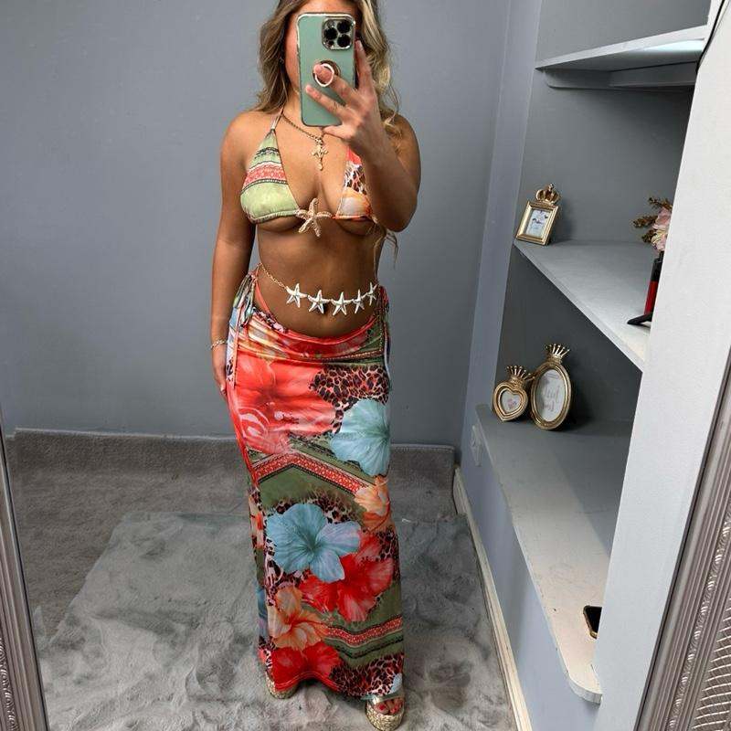 Ensemble bikini 3 pièces de plage Valerie pour femme