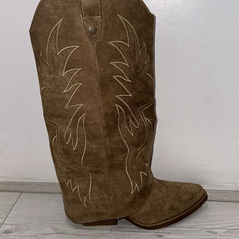 Cova Fold Over Suede Footwear Boots