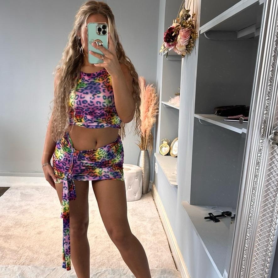 GWP Short Casual Leopard Co-Ord