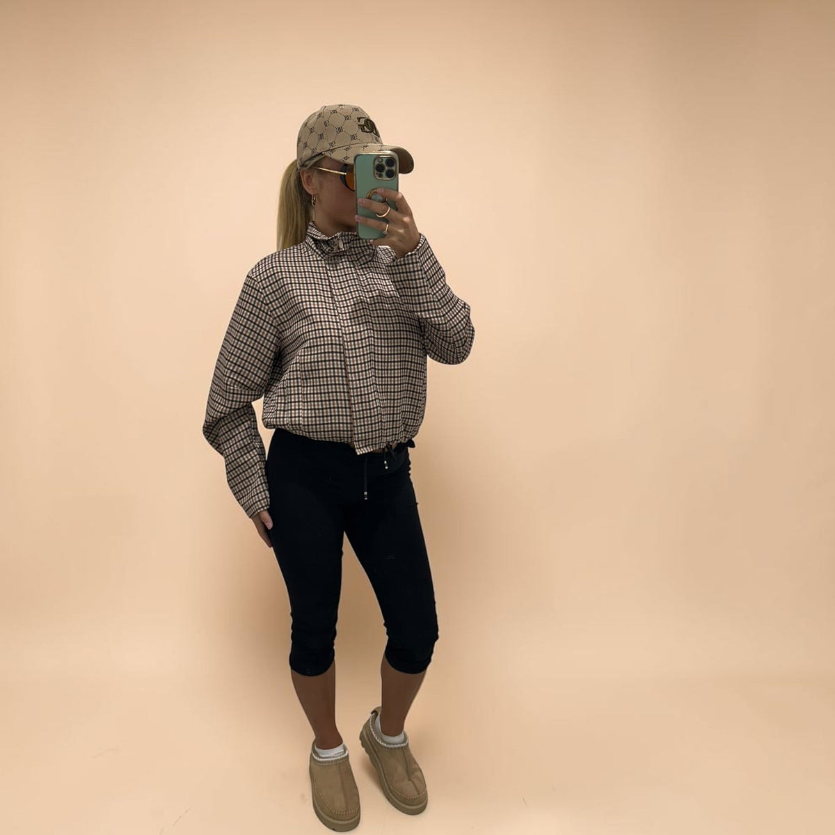 GIANNI Plaid Bomber Jacket