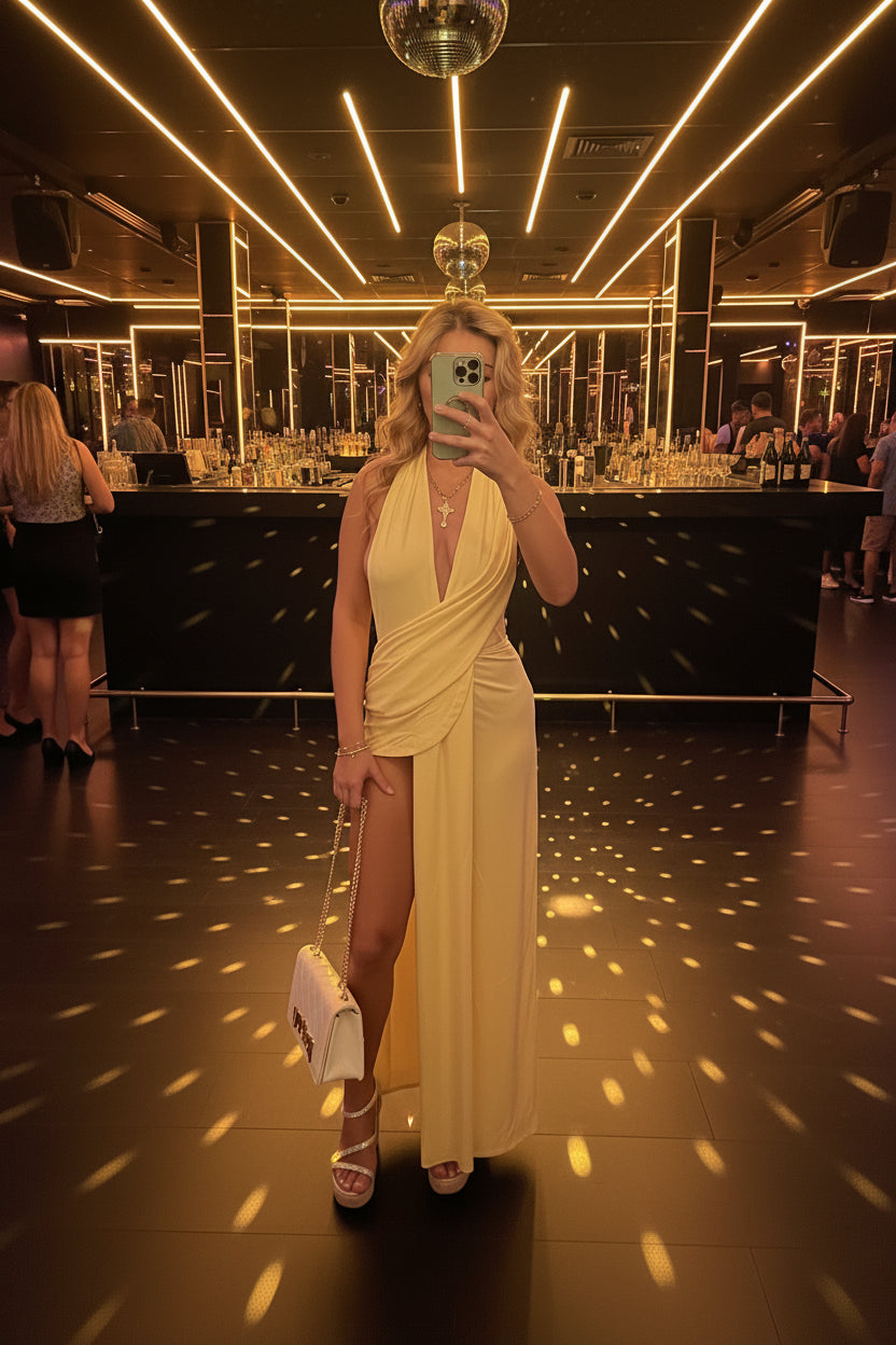SUNSHINE Yellow Maxi Dress