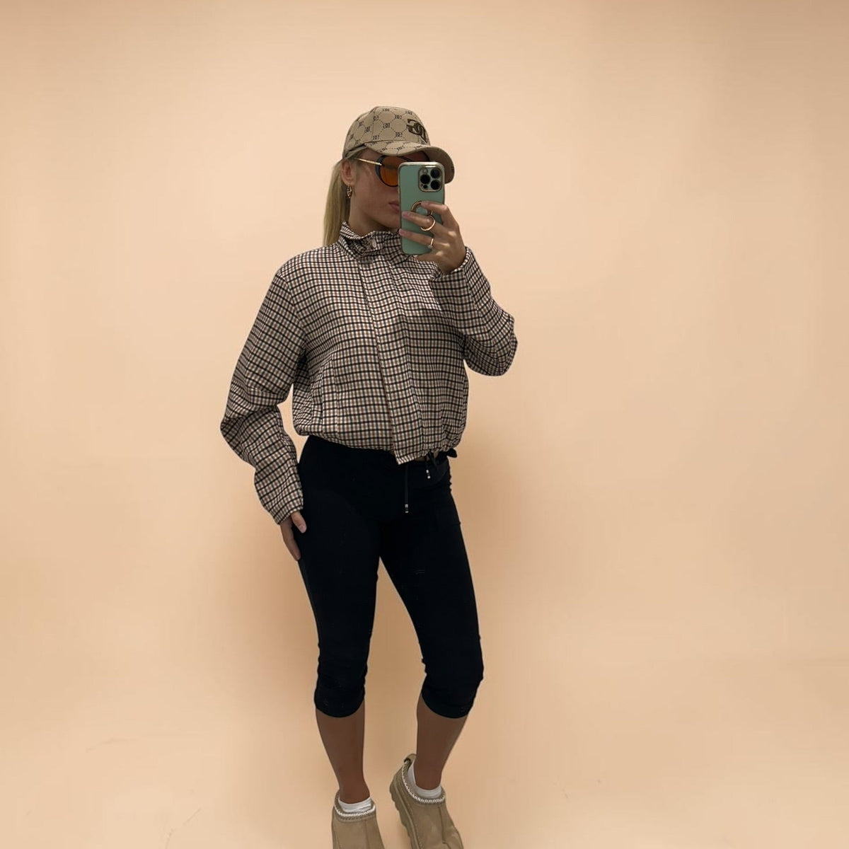 GIANNI Plaid Bomber Jacket