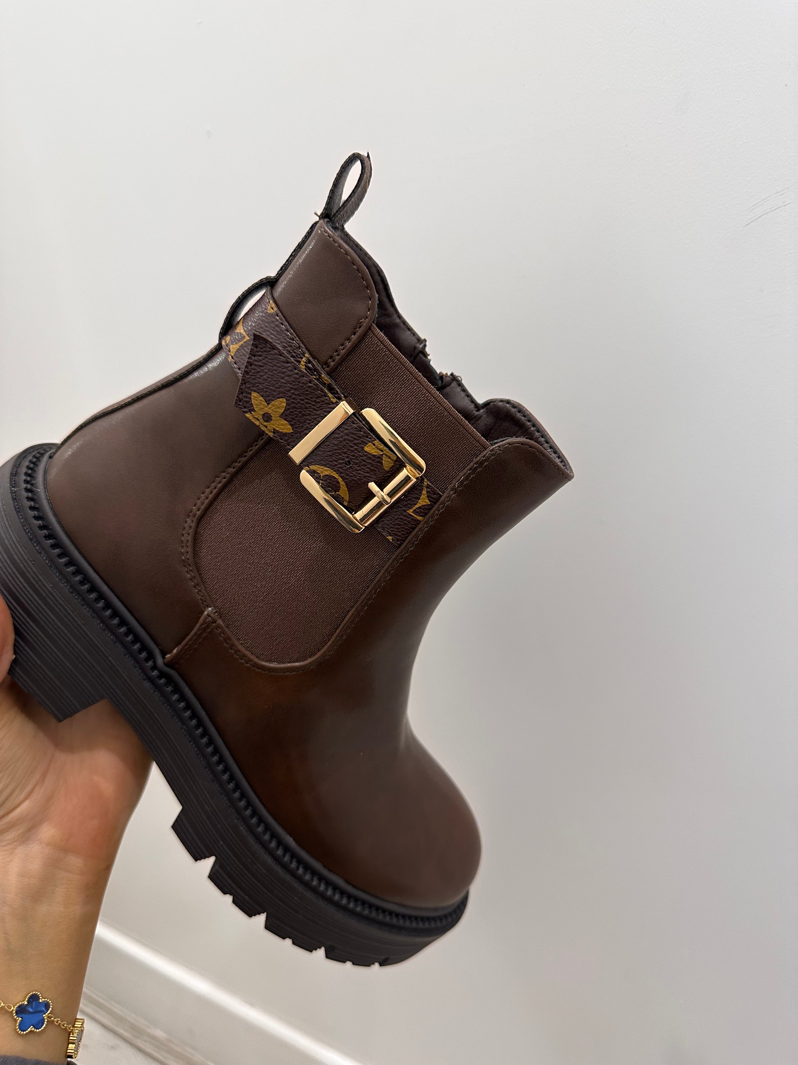 PRYA Brown Ankle Boots