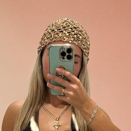 SUNSET Knitted Sparkly Beanie