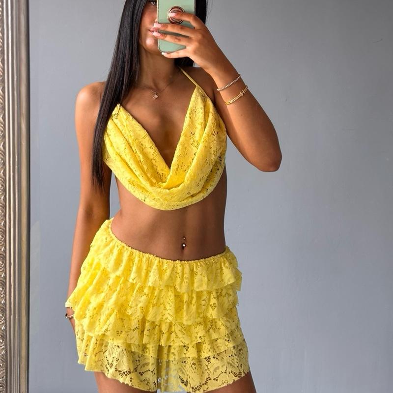 Belle Women’s Ruffle Skirt Co-Ord