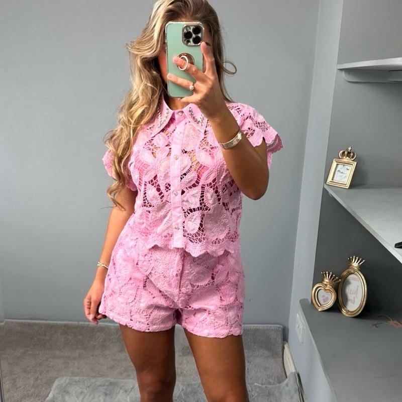 Oceania Women’s Lace Diamante Co-Ord