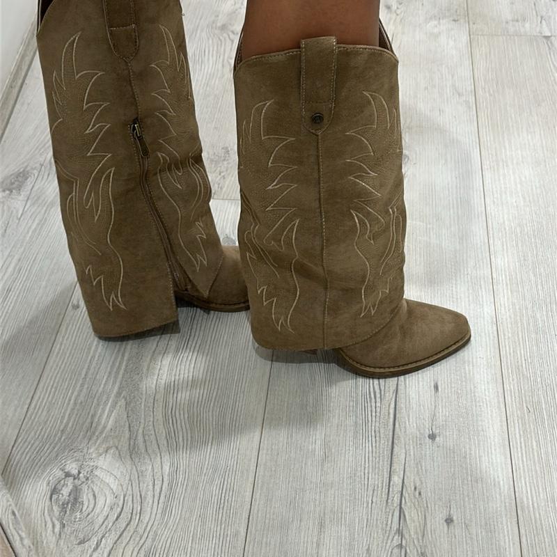 Cova Fold Over Suede Footwear Boots