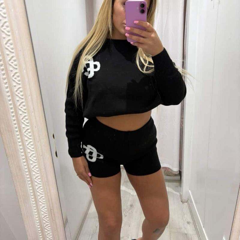 RILEY Knitted Top & Shorts Set