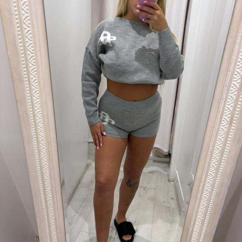 RILEY Knitted Top & Shorts Set