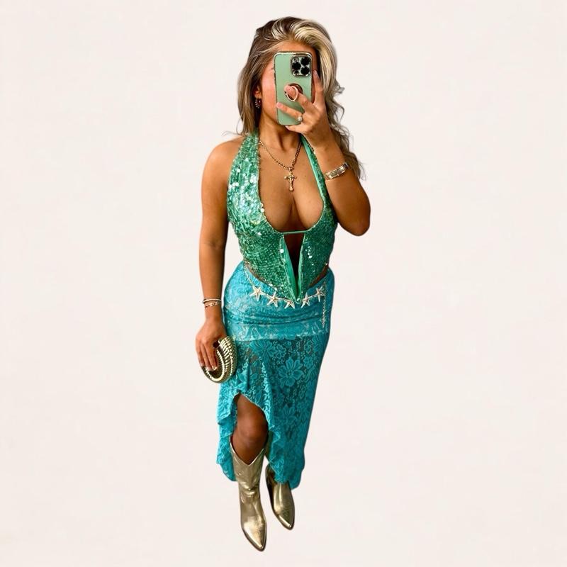 Addison Elegant Women’s Lace Maxi Skirt