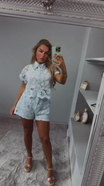 Oceania Women’s Lace Diamante Co-Ord