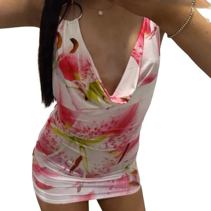 Women’s Slinky Cowl Neck Dress
