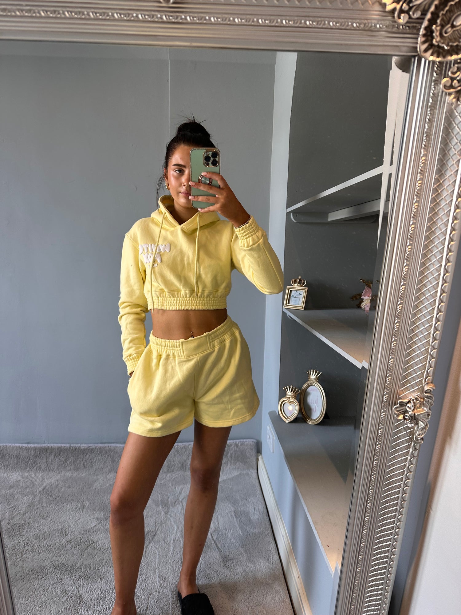LILA cropped jumper and shorts coord
