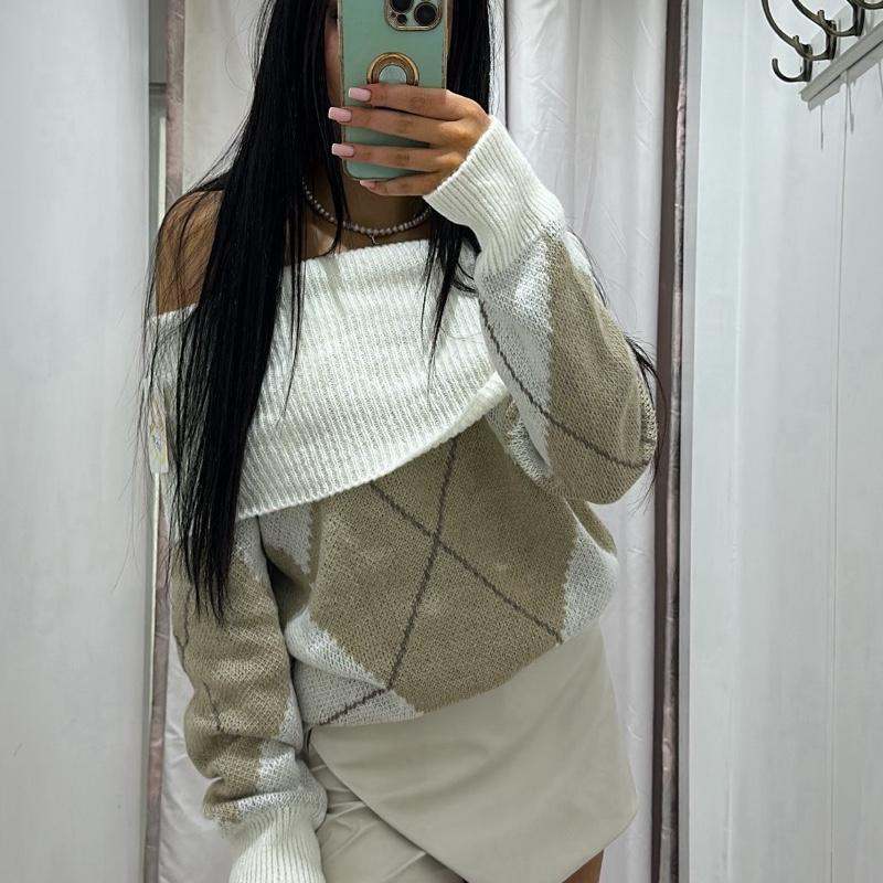 Pippa Knitted Fold Over Jumper