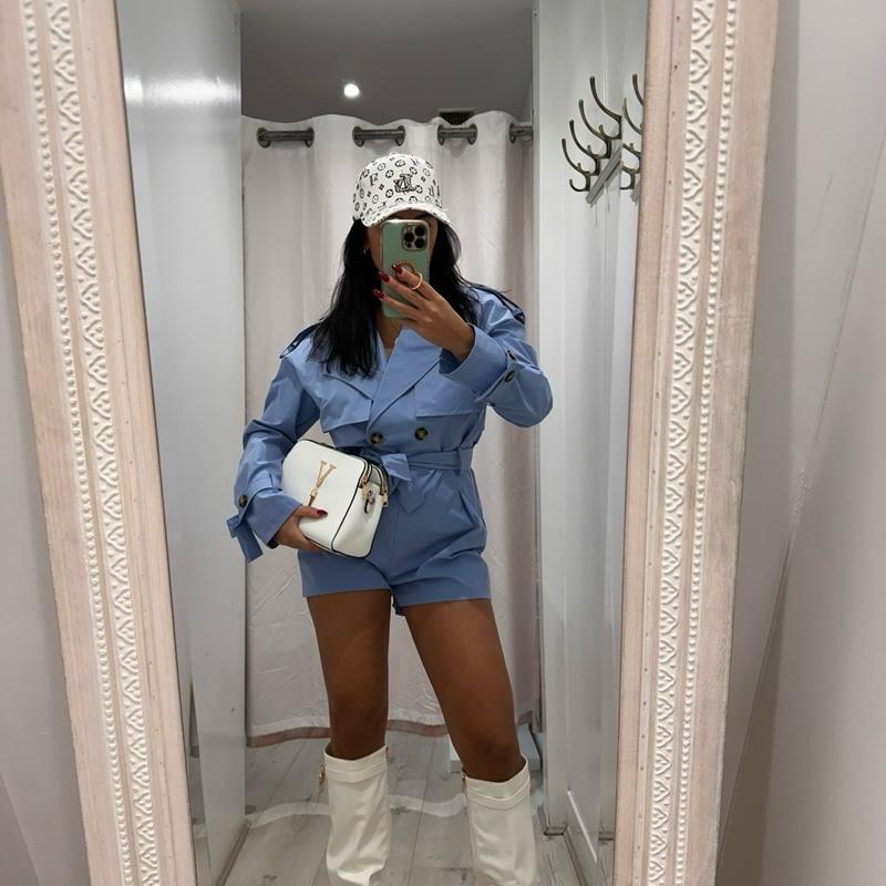 Cecille Trench Playsuit