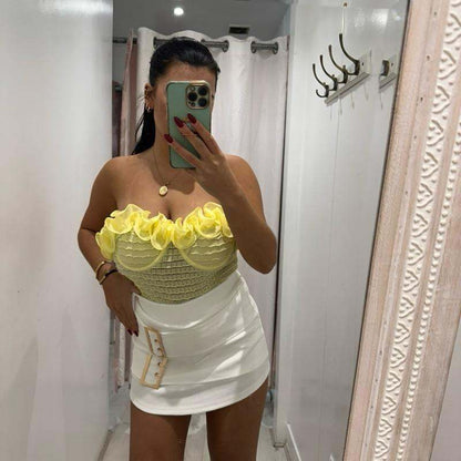 Mini-jupe Bella avec boucle dorée