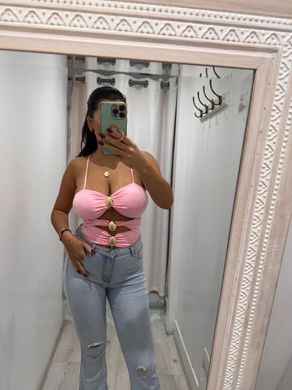 Body Romy avec boucles dorées