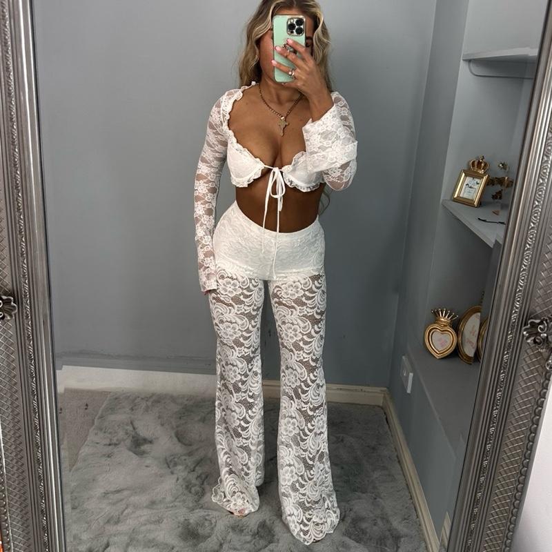 Women’s Rhiann Lace Flared Pants  bottoms