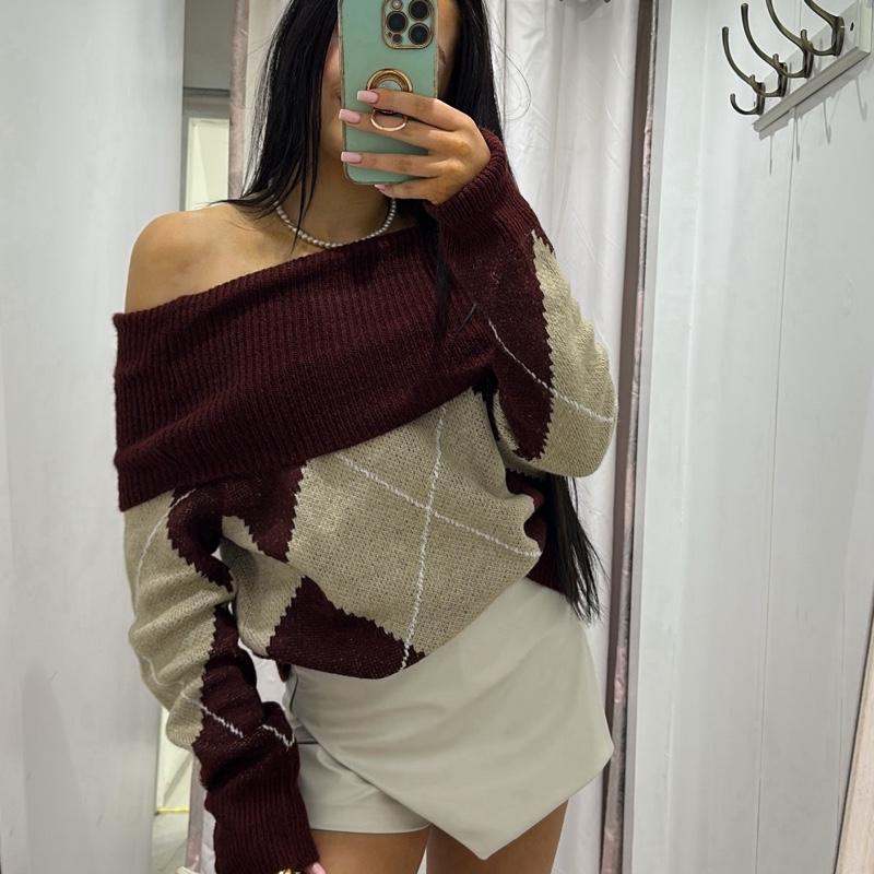 Pippa Knitted Fold Over Jumper
