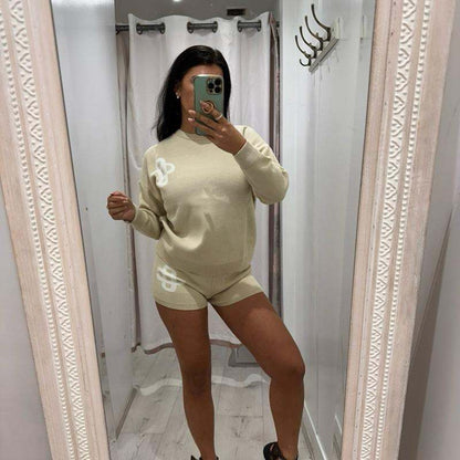 RILEY Knitted Top &amp; Shorts Set