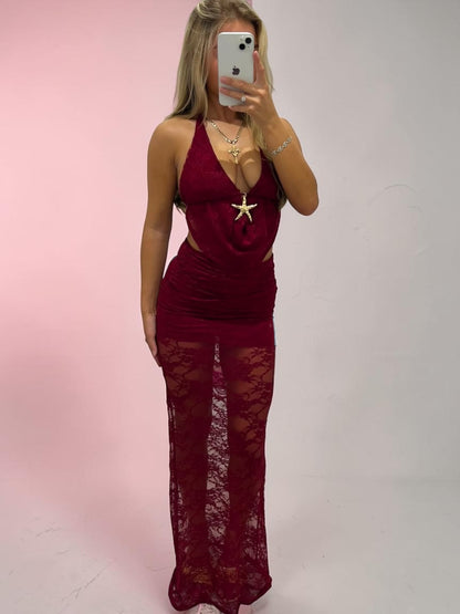 VERONA Lace Waterfall Top &amp; Skirt
