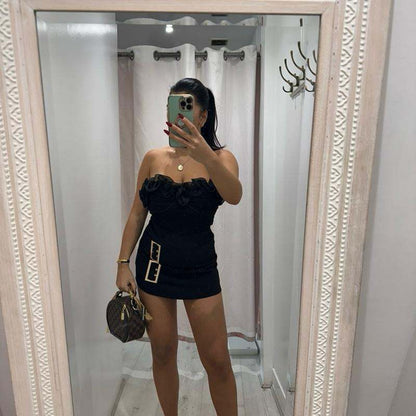 Mini-jupe Bella avec boucle dorée