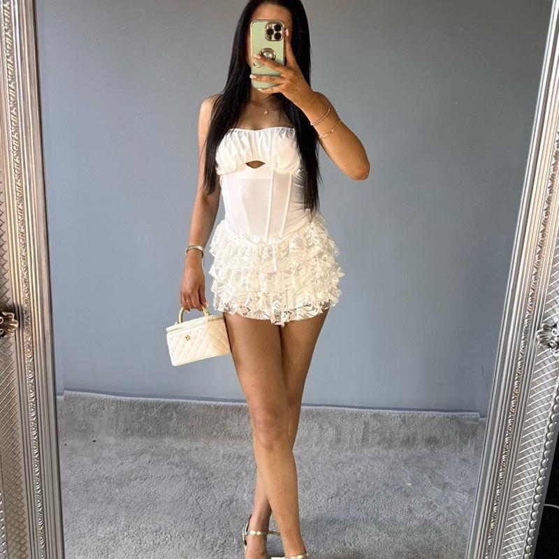 Beau Lace Ruffled Skort