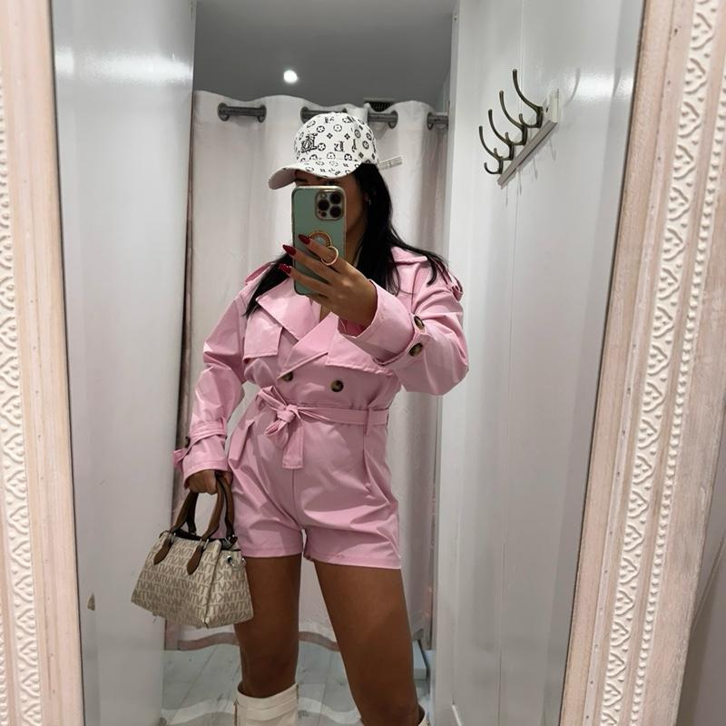 Cecille Trench Playsuit