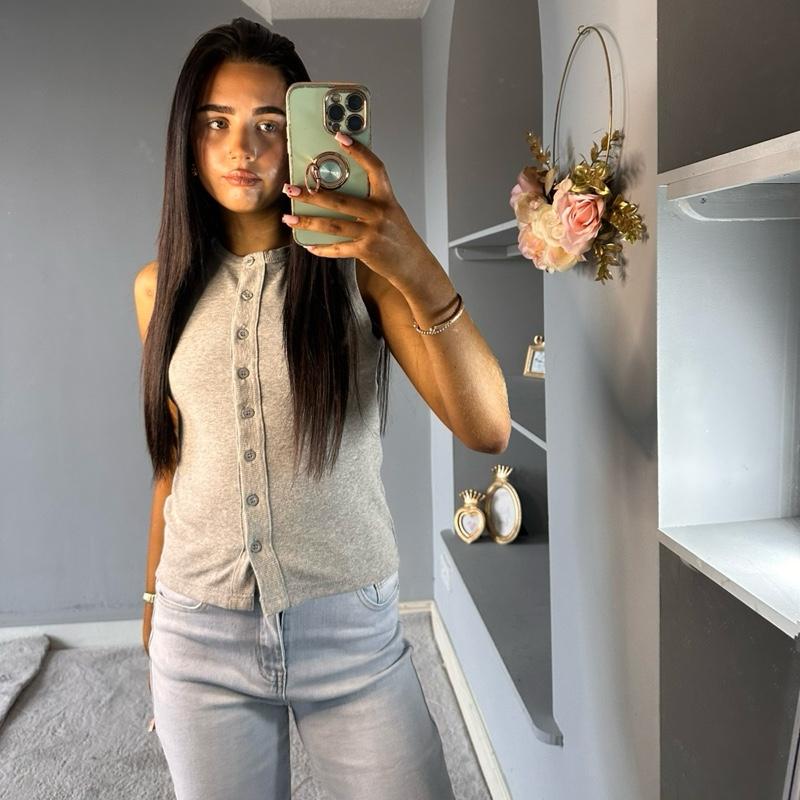 Button Down Womenswear Shirts Blouses Fitted Minimalist Basic