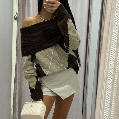Pippa Knitted Fold Over Jumper