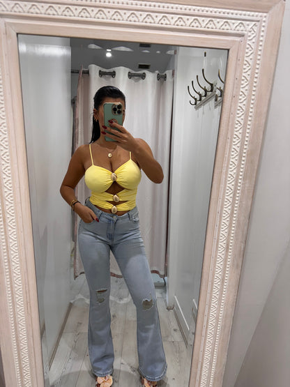 Body Romy avec boucles dorées