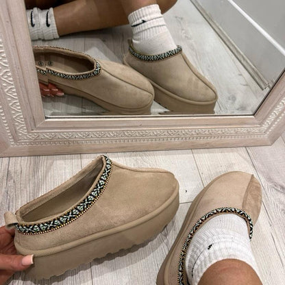 LILA Beige Winter Women Shoes